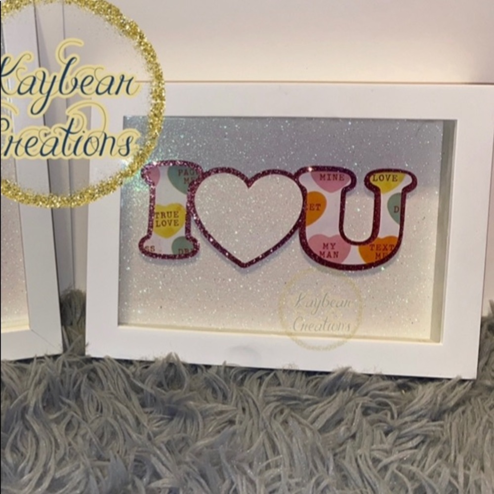 I love u shadow box/ Valentine’s gift